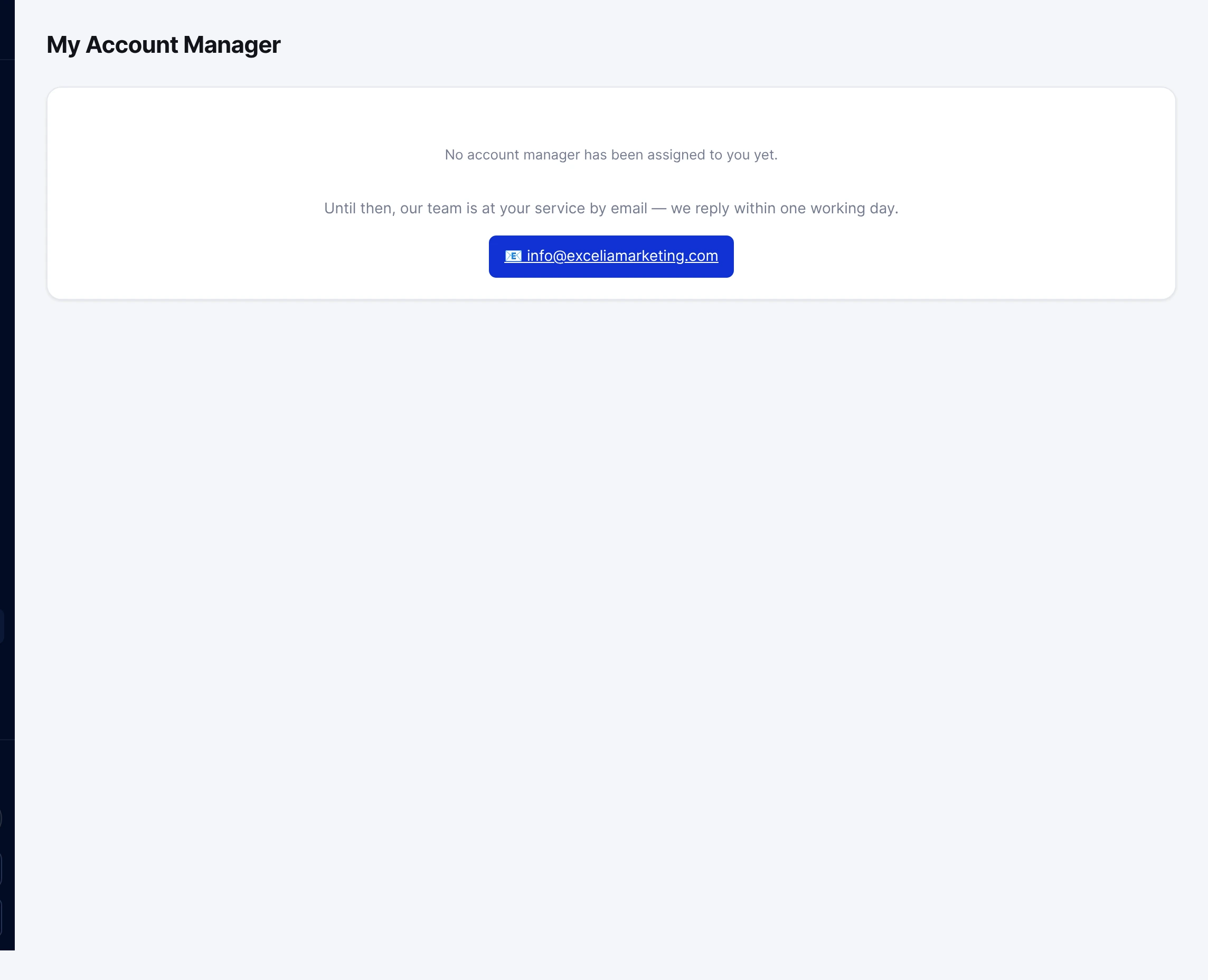 The My Manager page.